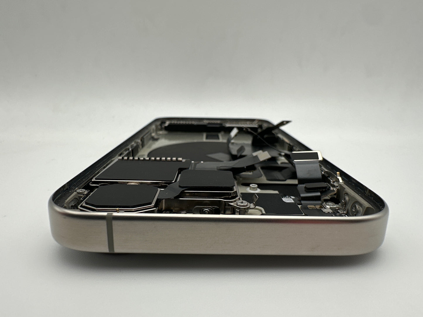 Apple Used iPhone 15 Pro Natural Titanium Back Housing OEM