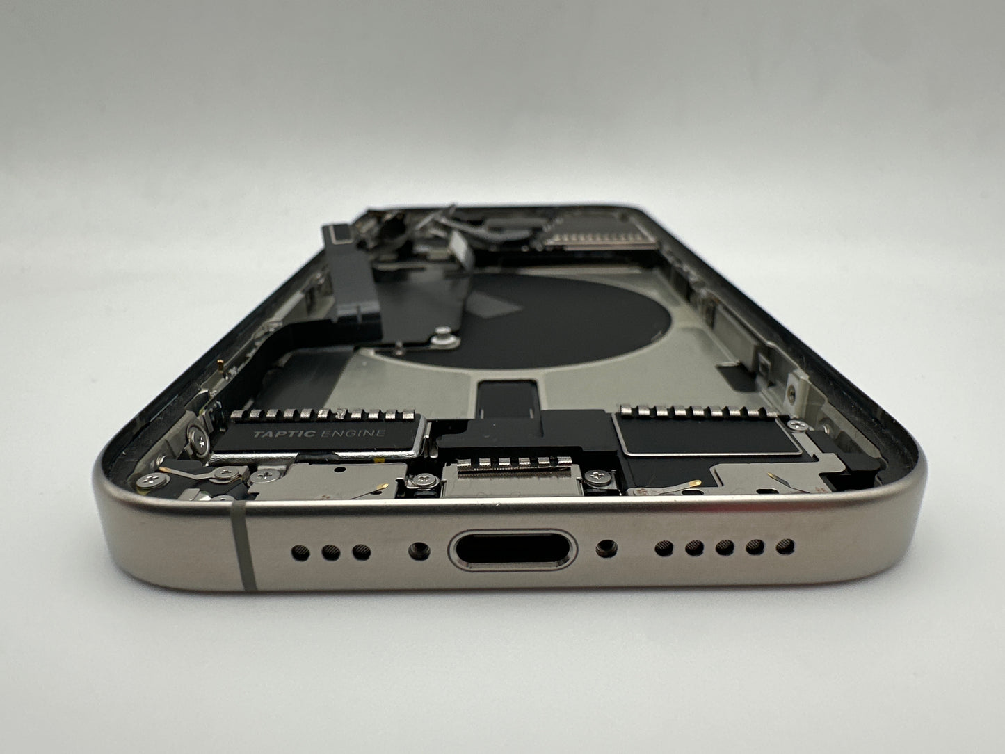 Apple Used iPhone 15 Pro Natural Titanium Back Housing OEM