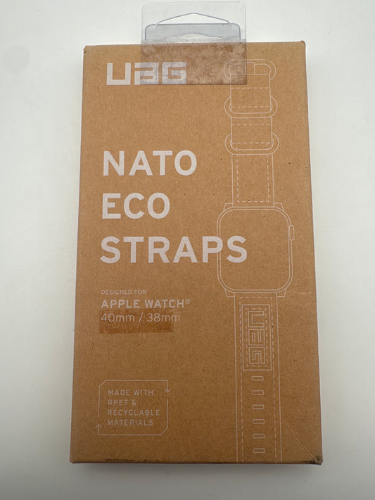 NATO ECO STRAP FOR APPLE WATCH 40mm/38mm (Black) (NEW)