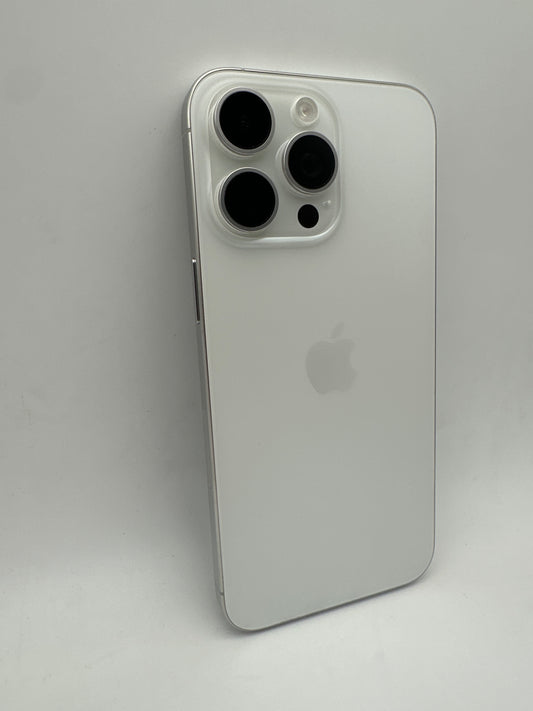 Apple Used iPhone 15 Pro Max White Titanium Back Housing OEM