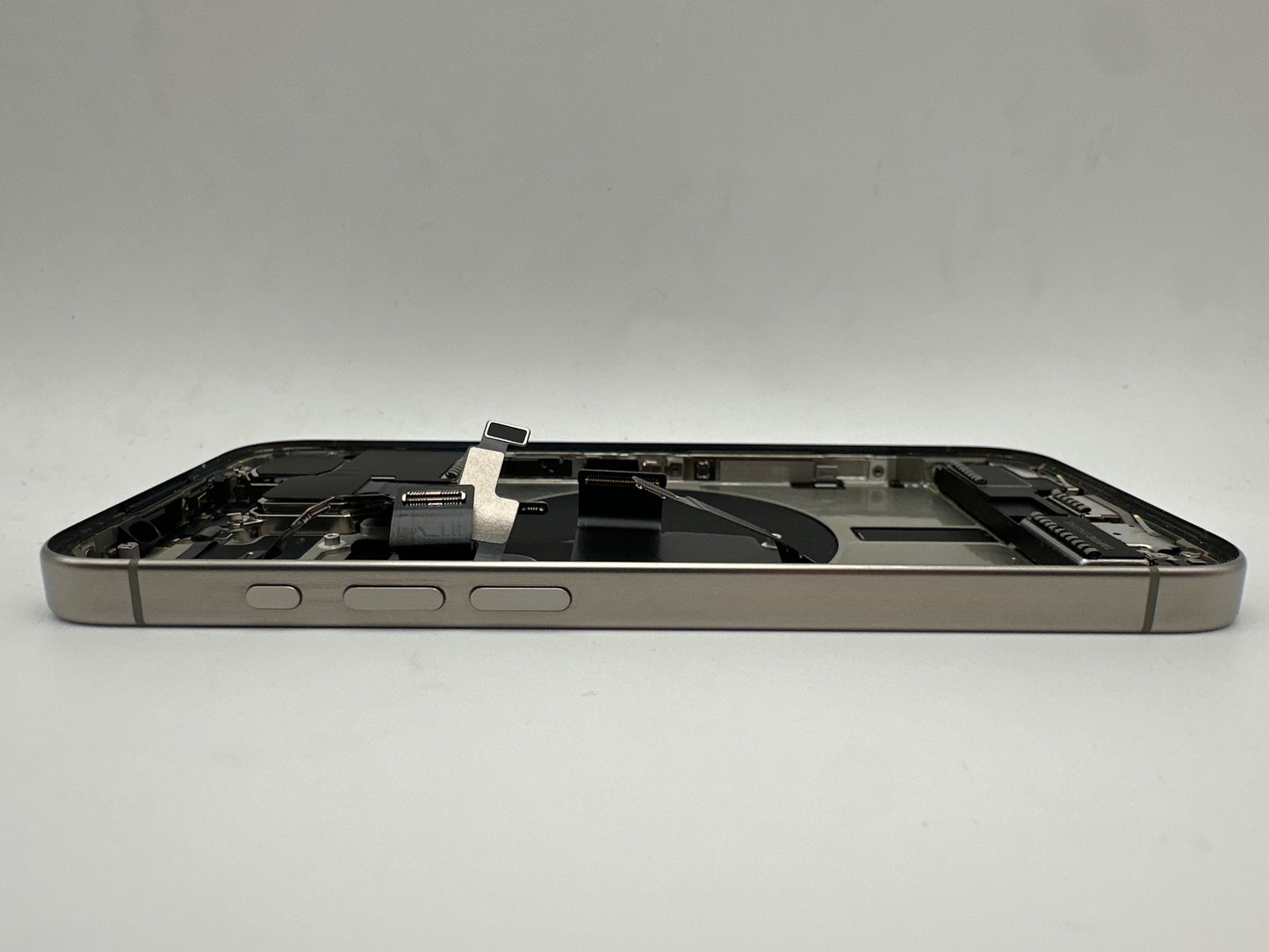 Apple Used iPhone 15 Pro Natural Titanium Back Housing OEM